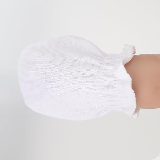 BQUBO 12 Pairs Baby Mittens Newborn Infant Mittens No Scratch Cotton Elastic - Image 9