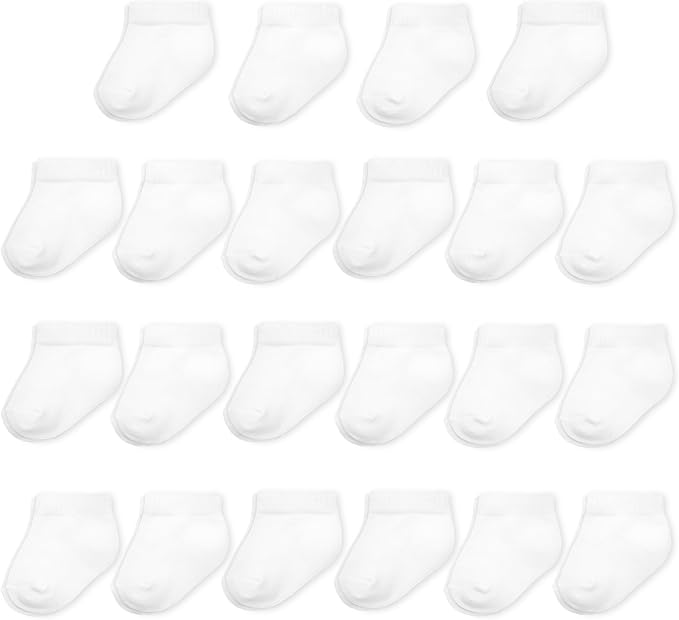 Fruit of the Loom Baby 22-Pack Grow & Fit Flex Zones Low Cut Stretch Socks by FruitoftheLoom