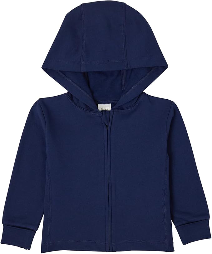 Hanes Baby Pure Comfort French Terry Hoodie, Infant Full-zip Hooded Jacket by Hanes