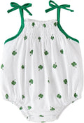 ROMPERINBOX Baby Girl Bodysuit Cotton Spaghetti Strap Sleeveless Onsies Summer by RomperinBox