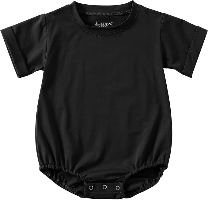 Jimonda Baby Bubble Romper Short Sleeve Bodysuit T-Shirt | 100% Cotton by JimondaBaby