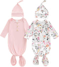 2-Pack Baby Sleeper knotted Gown Boy Girl Nightgown by Merqwadd