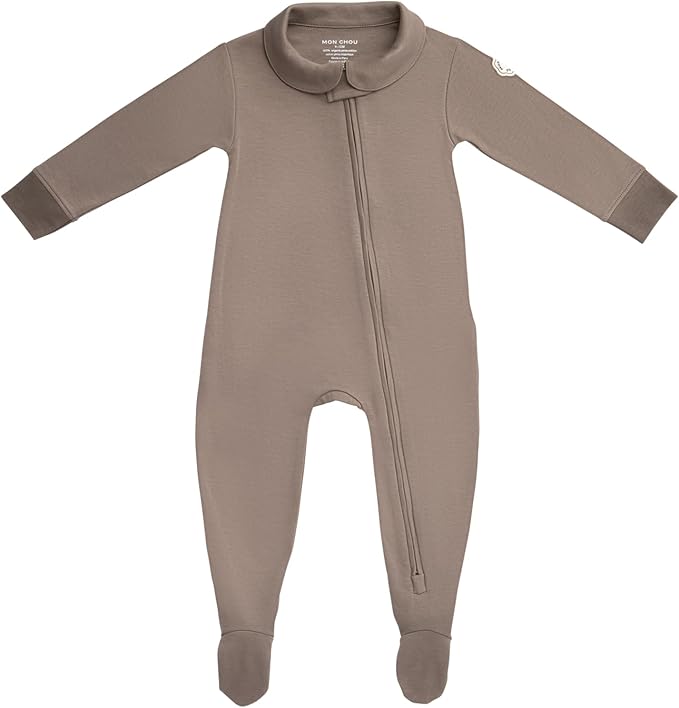 MON CHOU Organic Cotton Baby Pajamas - Ultra Soft Baby Footie Pajamas - 100% Pima Cotton PJ’s - Luxury Newborn Sleepers