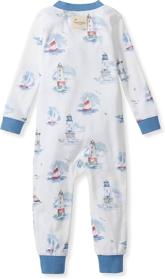 Burt's Bees Baby Unisex Footless Sleeper Pajama, 1-Pc Zip-Up Footie Pajama | - Image 2