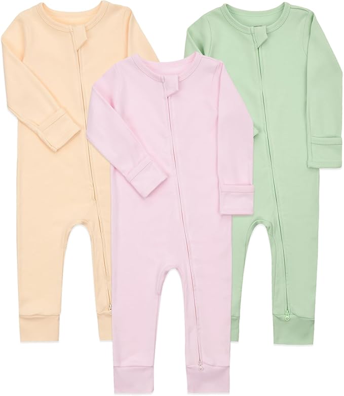 Aablexema Baby Cotton Footless Pajamas by Aablexema