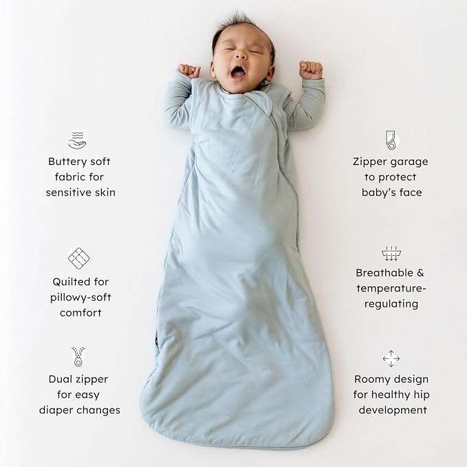 KYTE BABY Sleep Bag 1.0 TOG, Rayon Made From Bamboo Wearable Blanket, Dual - Image 2