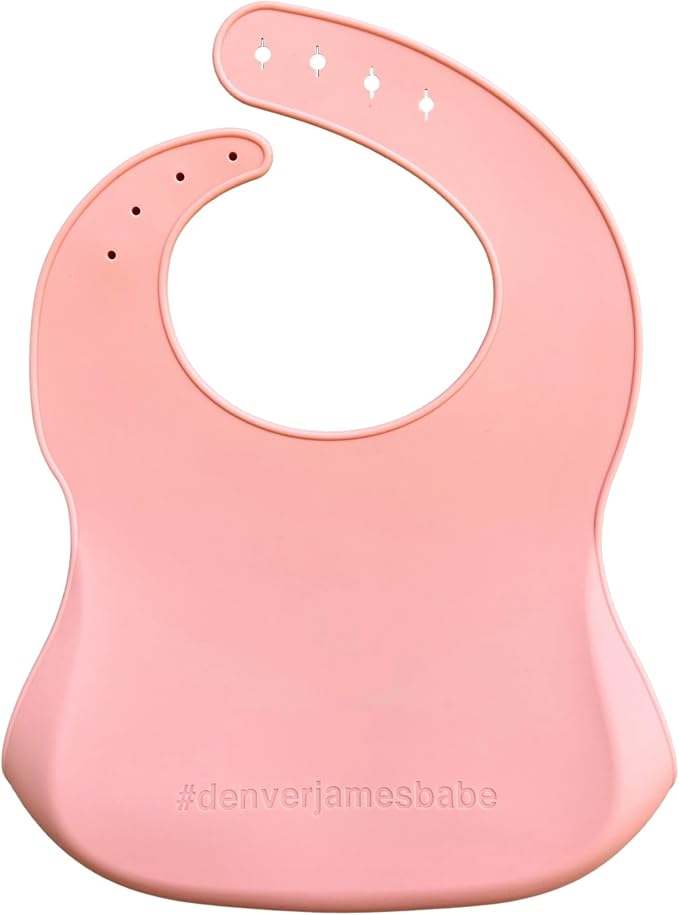 Denver James Silicone Feeding Bibs | Dishwasher Safe. Waterproof. Adjustable. - Image 2