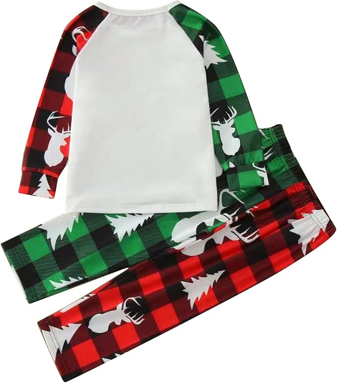 Awoscut Family Christmas Pajamas Matching Pajamas for Family, Xmas PJs Sets Holiday Sleepwear