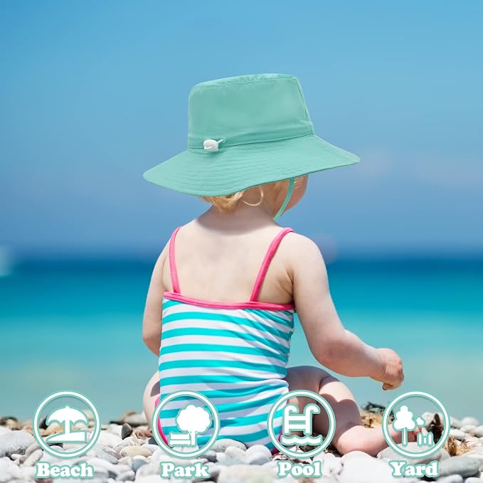 Sarfel Baby Sun Hat Summer Baby Boy Hats UPF 50+ Sun Protection Toddler Hat - Image 3