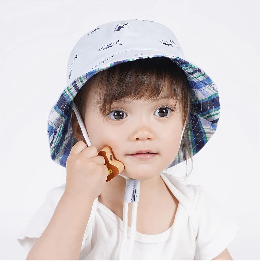 Komorebi Toddler Sun Hat UPF 50+ Kids Beach Bucket Hats Boys Girls 0-8Y | Cute - Image 5