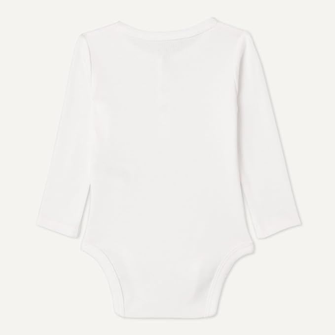 Amazon Essentials Unisex Babies' Long-Sleeve Cotton Henley Bodysuits - Image 3