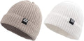 JANGANNSA Simple Knitted Baby Beanie Hip-Hop Boys Winter Hat Toddler Kids Bonnet for Girls 0-5Y