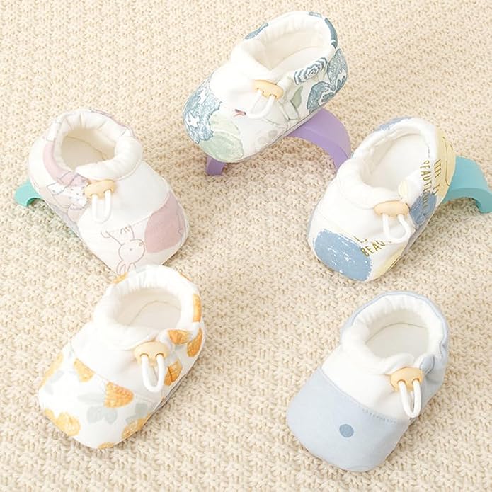Baby Booties Toddler Cozy First Walking Boots Stay-on Soft Cozy Cotton Non-Slip - Image 8
