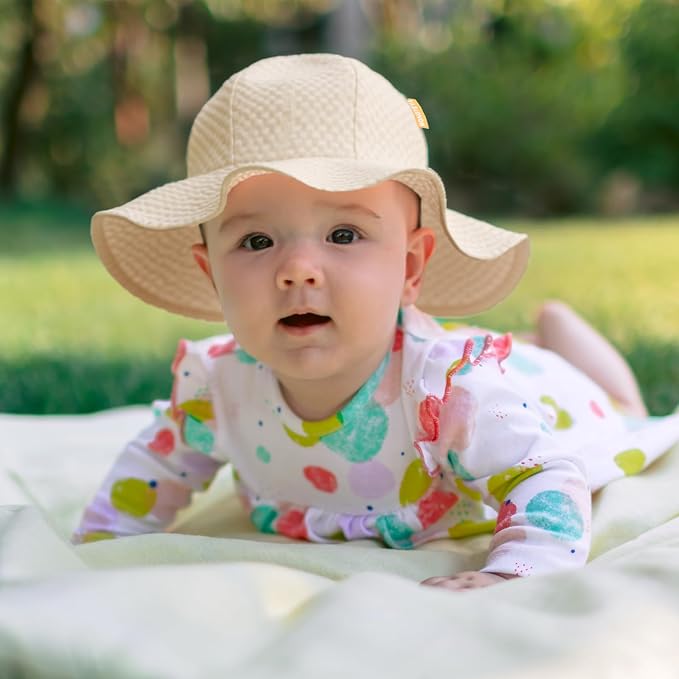 HONGTEYA Baby Sun Hat Wide Brim Adjustable Toddler Beach Bucket Hat | Soft - Image 6