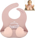 Teasin' Teethers Funny Italian Silicone Baby Bib by Unknown
