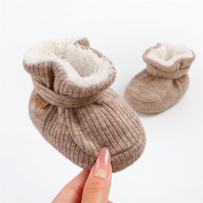 Ohwawadi Infant Baby Slippers Girls Boys Booties Warm Baby Socks Shoes Newborn - Image 4