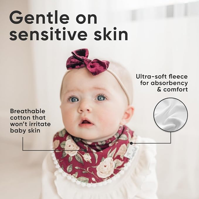 Copper Pearl Baby Bibs 4 Pack & 6 Pack, Bandana Drool Bibs - Image 4