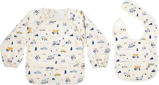 haakaa Waterproof Baby Bibs for Eating 2pcs for 6-24M by haakaa