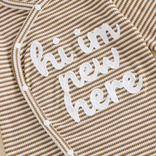 Kuriozud Newborn Baby Boy Going Home Outfit Kimono Romper - Image 6