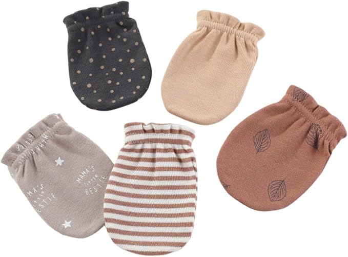 JELYLOVE 5 Pack Baby Boy Girl Anti Scratch Mittens Infant Gloves Essentials | - Image 4