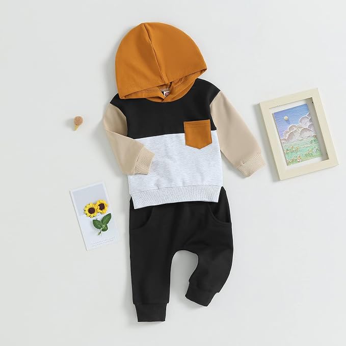 Baby Boy Clothes Infant Hoodie Set Long Sleeve Sweatshirts - Image 3