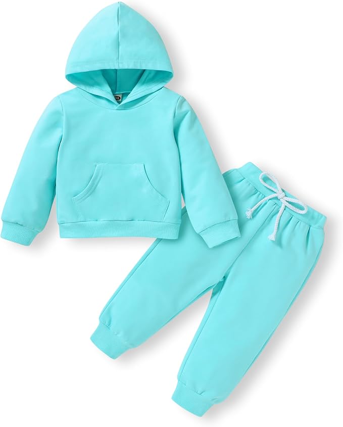 Happy Town Baby Fall Outfits for Girl Boy Long Sleeve Hoodie Top and Long by HappyTown