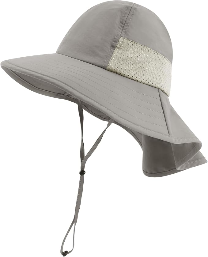 Baby Sun Hat with Neck Flap UPF 50+ by MACOWCF