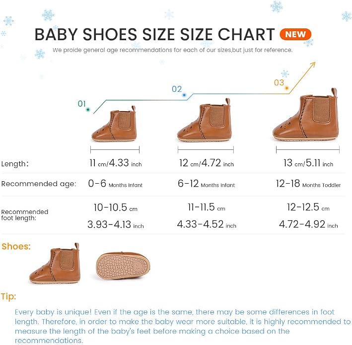 Meckior Baby Girls Cowboy Tassel Boots Side Zipper Moccasins Soft Bottom - Image 6