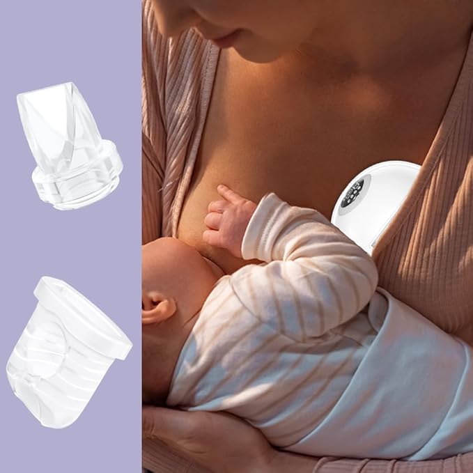 2pcs Duckbill Valves and 2pcs Silicone Diaphragms Compatible with Lansinoh Discreet Duo, eufy E10 S1 S1 Pro,NCVI Nuliie NICEGREEN Life S32 Breast Pump Replacement Parts, S32 Breast Pump Accessories