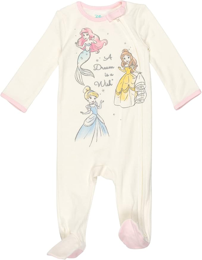 Disney Baby Girls' 2-Pack Footed Sleep N' Play Newborn to Infant - Image 3