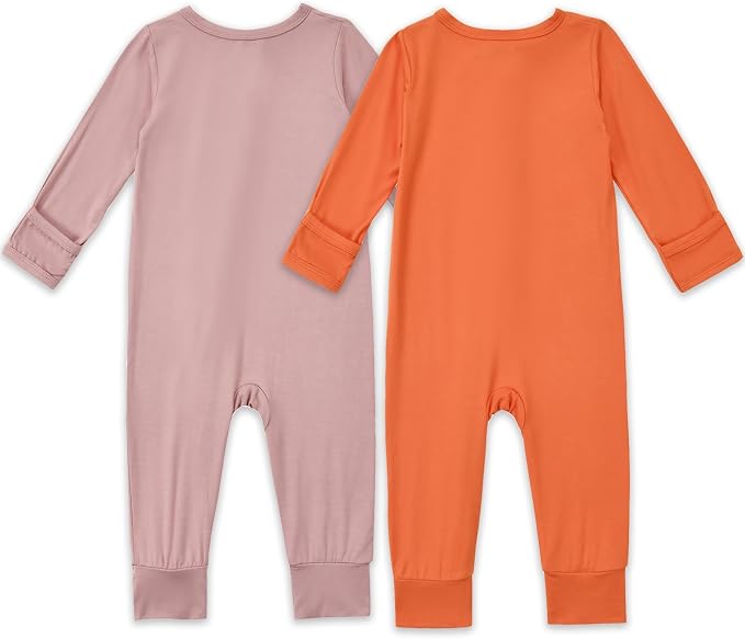 Aablexema Unisex Rayon of Bamboo Baby Footless Pajamas Romper - Image 4