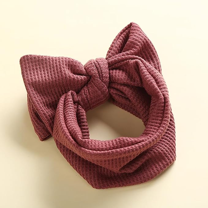 4 Pcs Baby Girl Headband Infant Big Bow Headbands Soft Elastic Newborn Headwrap - Image 7