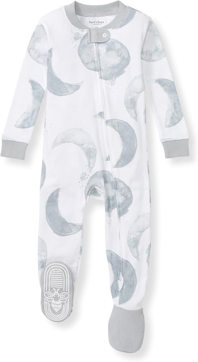 Burt's Bees Baby Boys Organic Cotton, Snug Fit Footed Sleeper Pajamas | by BurtsBeesBaby
