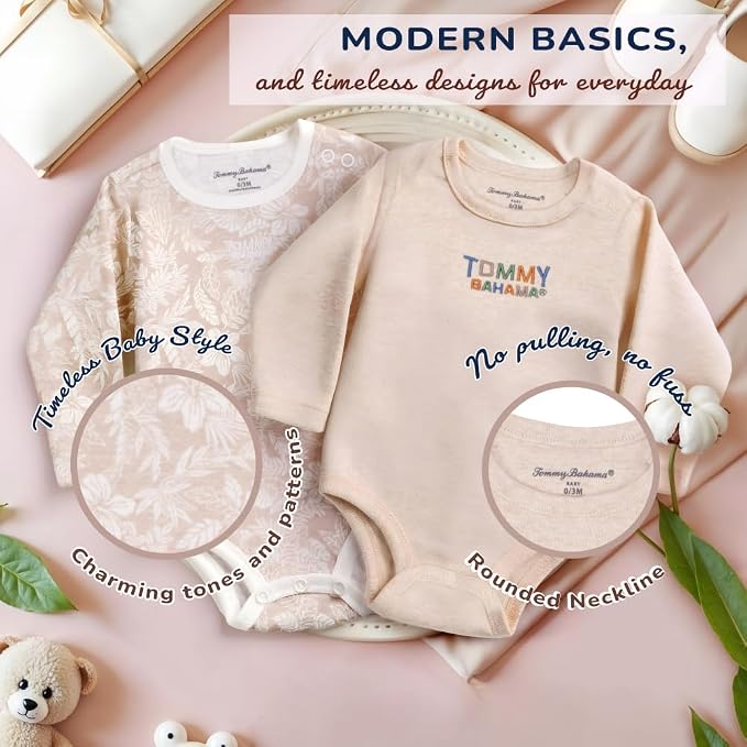 Tommy Bahama Baby 5-Piece Onesie Set - Image 2