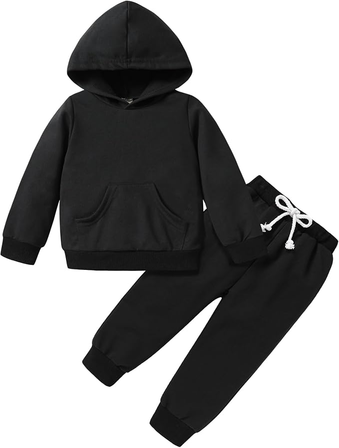 Happy Town Baby Fall Outfits for Girl Boy Long Sleeve Hoodie Top and Long by HappyTown