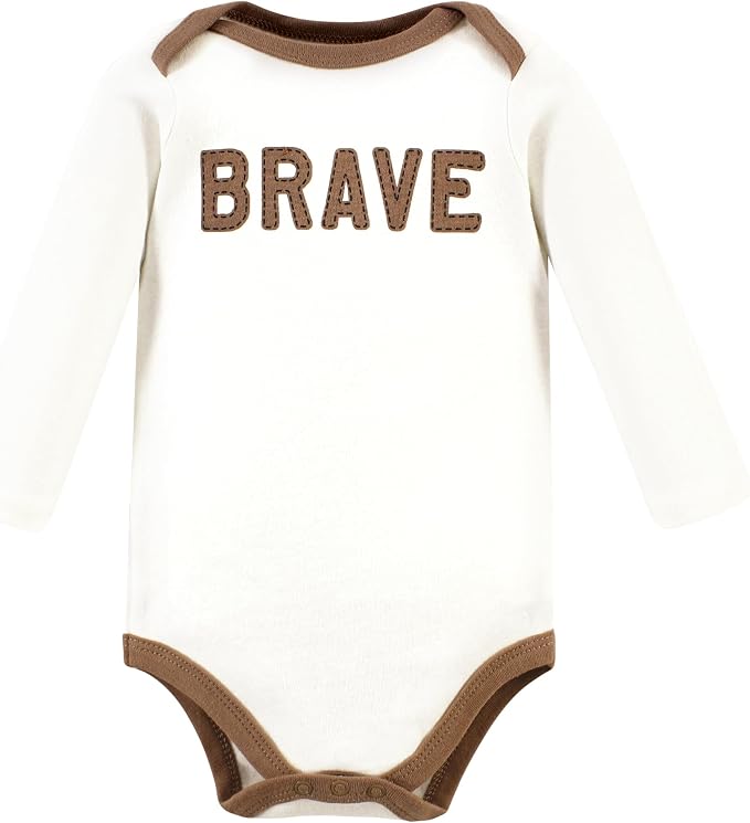 Hudson Baby baby-boys Cotton Long-sleeve Bodysuits 5-pack - Image 5