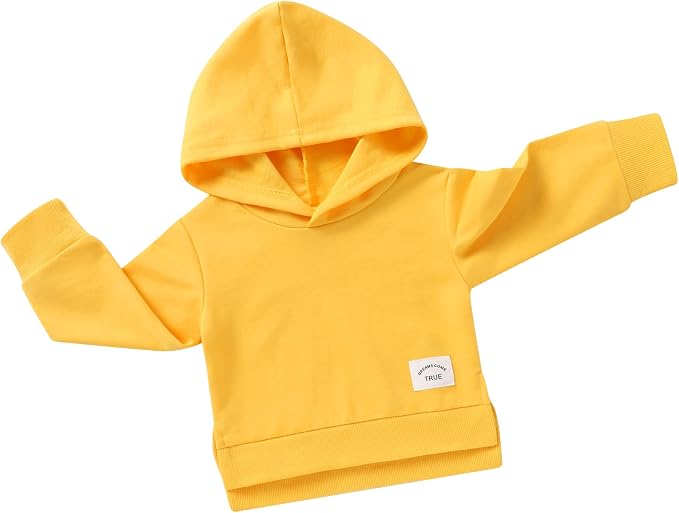 Happy Town Toddler Baby Boy Girl Sweatshirt Hoodie Pullover Fall Outfits Solid by HappyTown