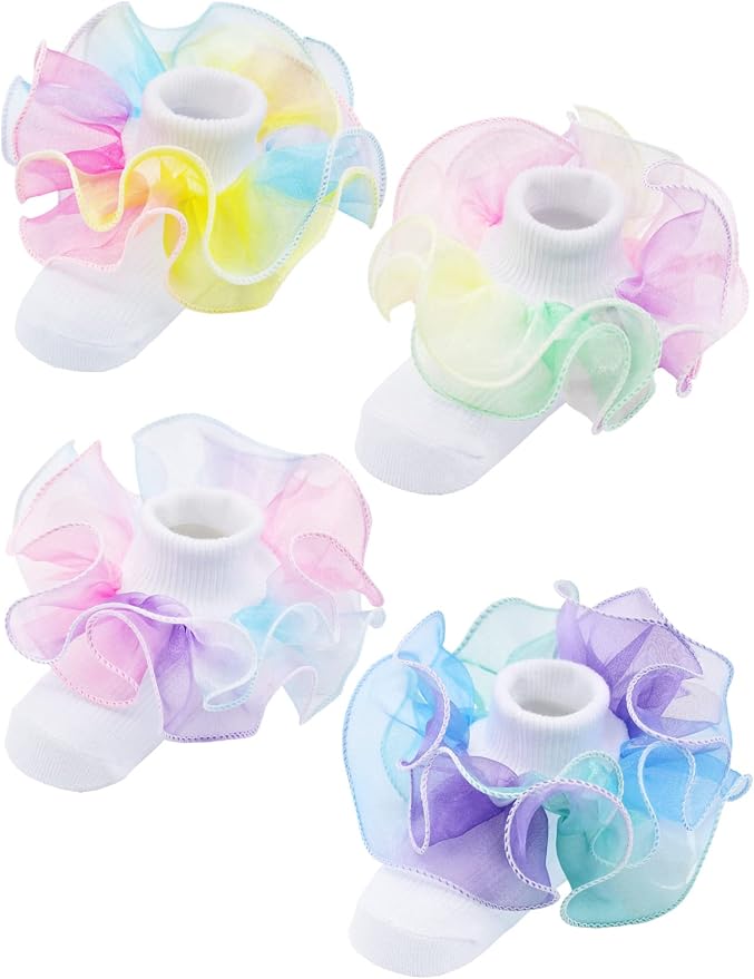 PrinceSasa Little Baby Girl Princess Lace Ruffles Socks Set - Image 2