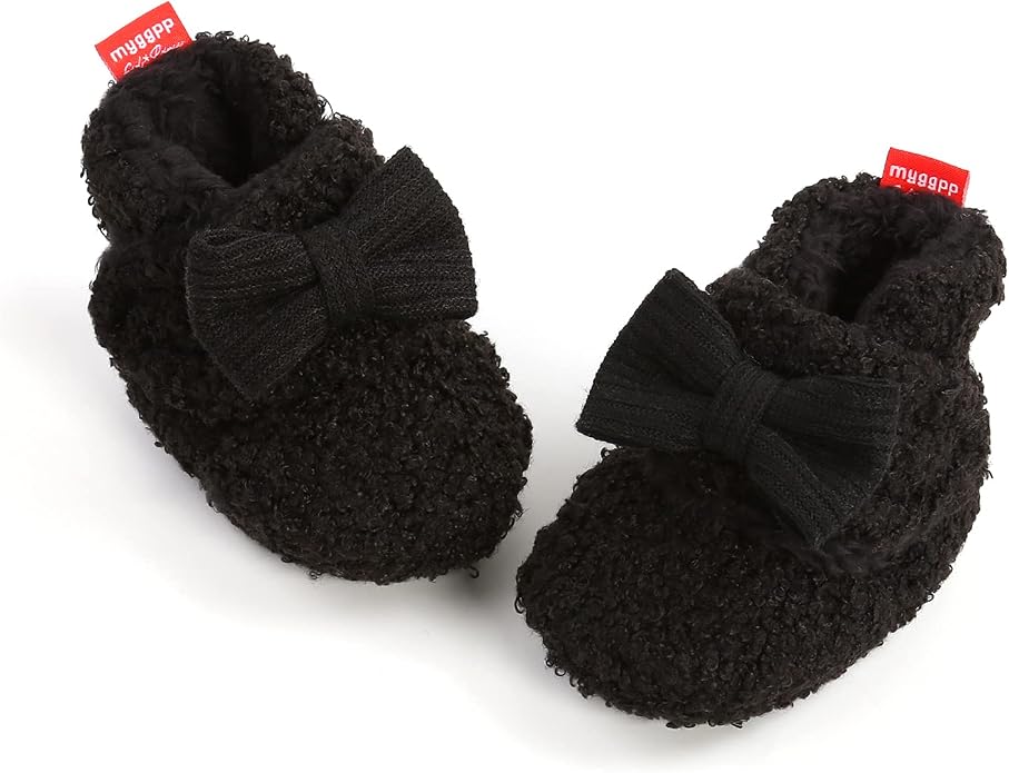 Baby Booties Cozy Fleece Slippers Soft Baby Shoes - Image 5