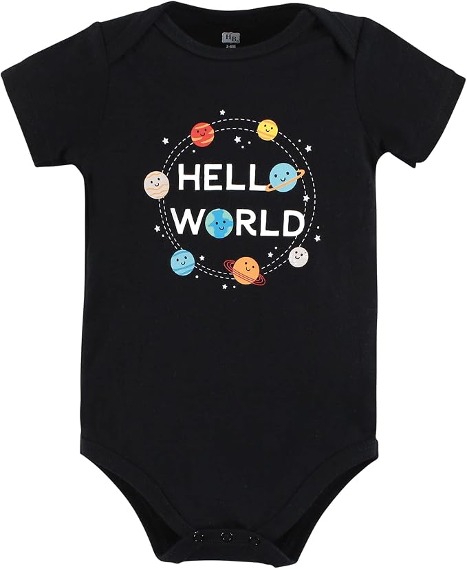 Hudson Baby Baby Boys' Cotton Bodysuits 7-pack - Image 3