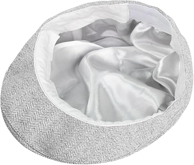 A&J DESIGN Baby Boys Newsboy Cap Toddler Kids Tweed Vintage Flat Hat - Image 4