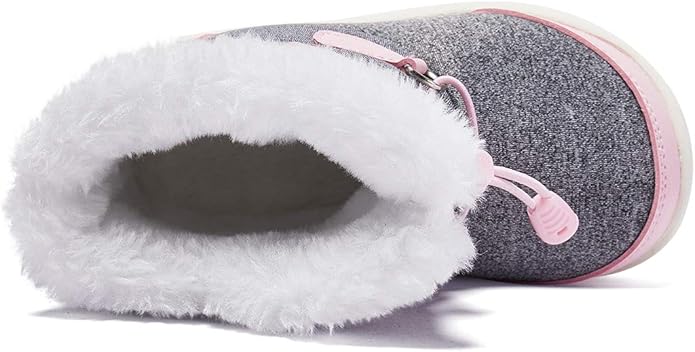 BMCiTYBM Toddler Baby Snow Boots Winter Shoes Boys Girls Cold Weather Baby Faux Fur Shoes