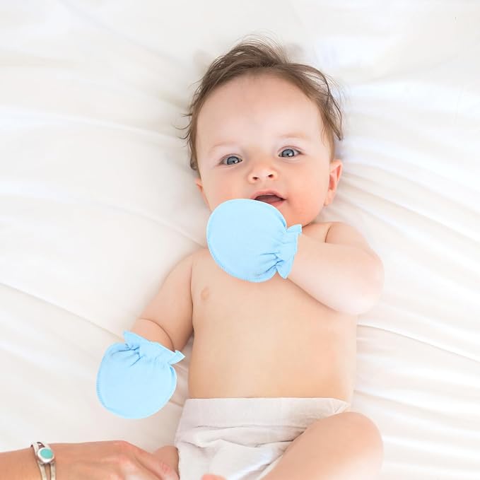 18 Pairs Newborn Baby Cotton Mittens No Scratch Gloves Newborn Mittens Infant - Image 5