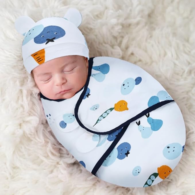Dizila 2 Sets Adjustable Soft Cotton Blend Newborn Infant Baby Girl Boy - Image 6
