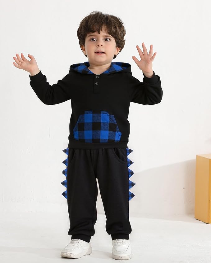 NZRVAWS Baby Boy Clothes Toddler Boy Outfit 2 3 4T 6 12 18 24 Month Fall Winter - Image 2