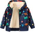 Baby Boys Fleece Jacket Cartoon Dinosaur Hooded Outerwear Toddler Fall Winter by Unknown