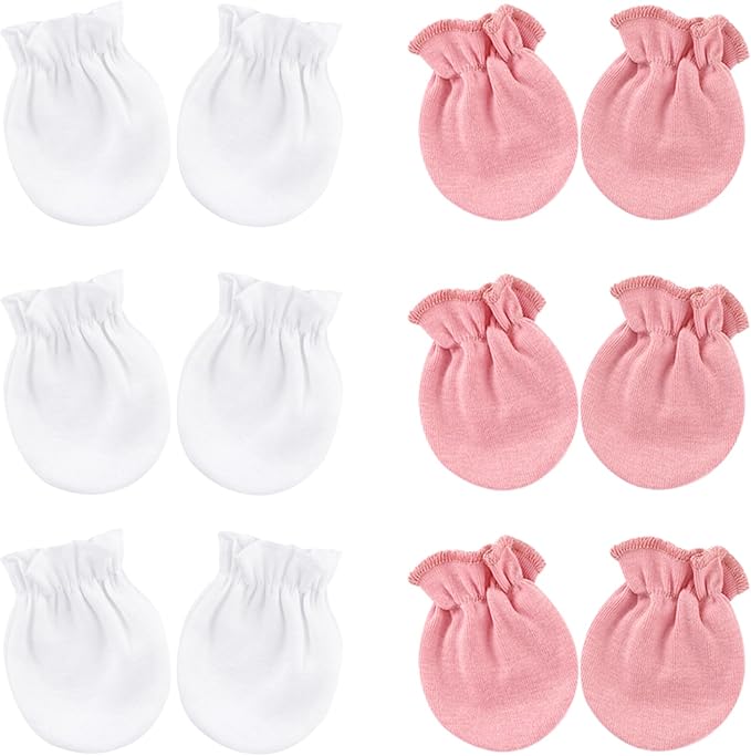 BQUBO Baby Mittens No Scratch Cotton Newborn Infant Glove Soft Skin-friendly by DRESHOW