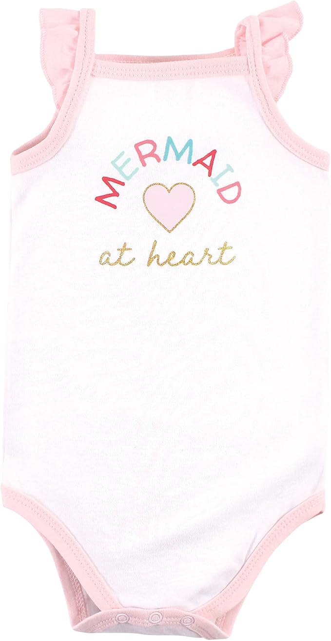 Hudson Baby Unisex Baby Cotton Sleeveless Bodysuits - Image 5
