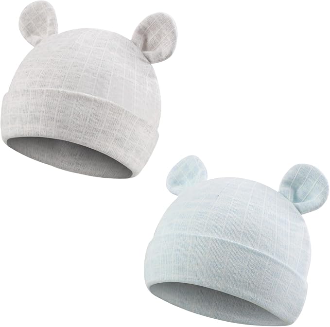 Cotton Newborn Baby Girls Hat Spring Newborn Boys Hat Cute Rabbit Infant Beanie by JANGANNSA