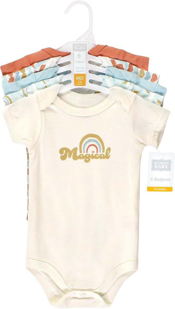 Hudson Baby Unisex Baby Cotton Bodysuits - Image 2